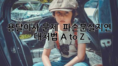 📦 용달이사 문제? 🤯 파손/분실/지연 대처법 A to Z! 🚚💨